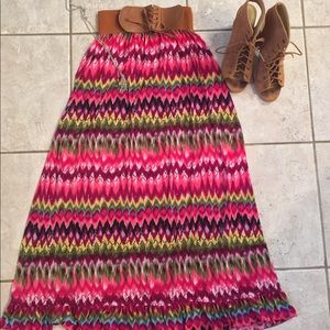 Vibrant Maxi Skirt, Perfect for Summer!